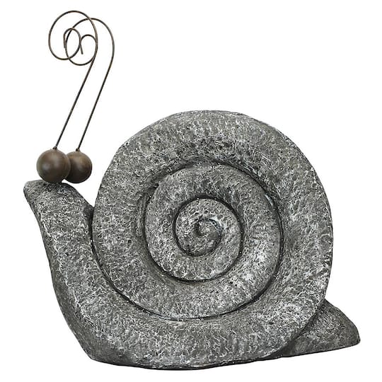 Design Toscano&#xAE; 16&#x22; Medium At a Snail&#x27;s Pace Garden Gastropod Statue